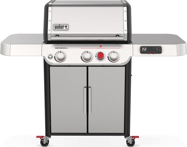 Weber® Genesis 3-Burner Stainless Steel Smart Freestanding Liquid Propane Gas Grill-0