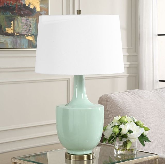 Uttermost® Kyla Mint Green Table Lamp-1