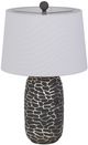 Cal® Lighting & Accessories Menlo 2-Piece Ash Black/Antique Silver Table Lamp Set-2