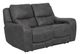 Furniture of America® Demetrius Dark Gray Power Loveseat-0