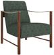 Caracole® Slant Caracole Upholstery Champagne Gold/Eucalyptus/Retro Walnut Accent Chair-0