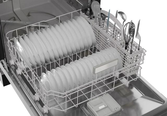 Sharp® 24" Stainless Steel Front Control Built In Dishwasher-3