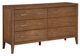 Homelegance® Evans Wire Brushed Light Brown Dresser-0