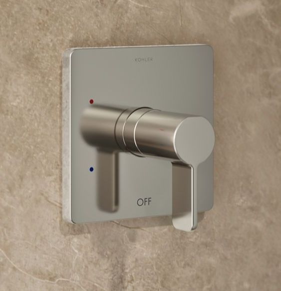 KOHLER® Parallel® Rite-Temp® Vibrant Polished Nickel 2.5 GPM Shower Trim Kit-3