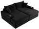 Furniture of America® Tavedestrand Black Double Chaise Sofa-3