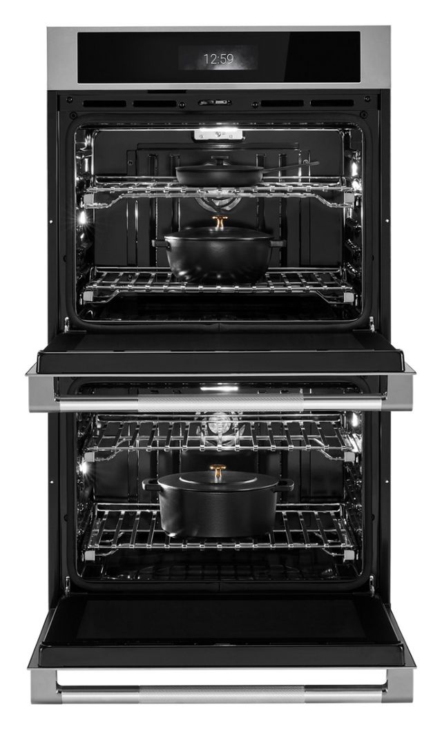 Jennair® RISE™ 30" Stainless Steel Double Electric Wall Oven with V2™ Vertical Dual-Fan True Convection with Advanced Temperature Precision-2