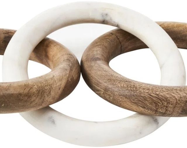 Renwil® Lusine Natural Brown/White Decorative Object-1