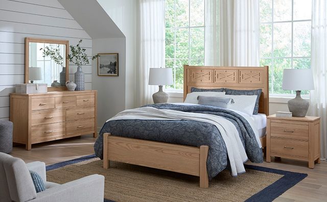 Vaughan-Bassett Tide & Timber Clear Oak California King Panel Bed-1