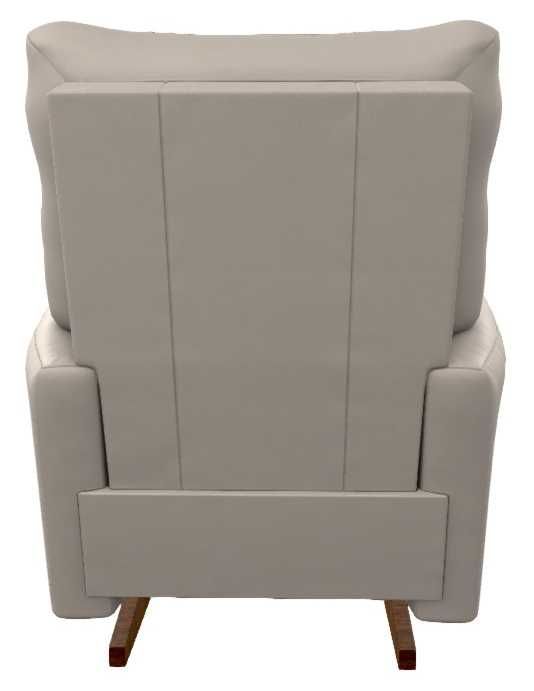 La-Z-Boy® Rowan Oyster Leather Power Rocking Recliner with Headrest and Lumbar-4