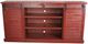 American Heartland Manufacturing Rustic Red Tall Provincial Shutter TV Stand-1