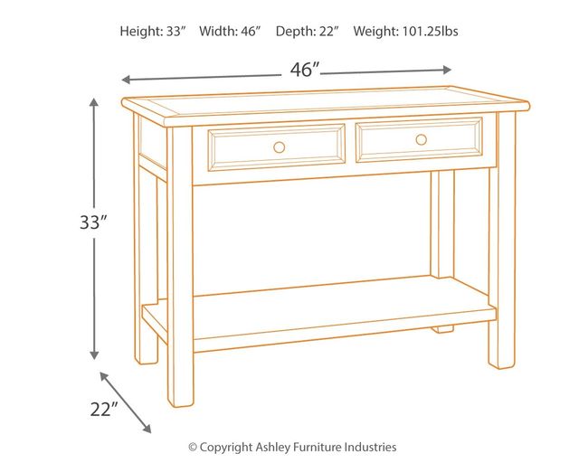 Signature Design by Ashley® Bolanburg Two-tone Sofa Table-2