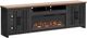 Legends Home Essex Black/Whiskey 97" Fireplace TV Stand-0