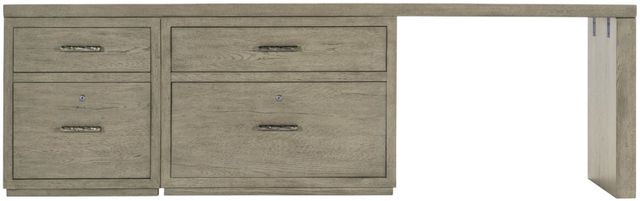Hooker® Furniture Linville Falls Mink 96" Desk with Small and Lateral File-1