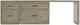 Hooker® Furniture Linville Falls Mink 96" Desk with Small and Lateral File-1