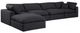 Meridian Furniture Comfy 5-Piece Black 158" Modular Sectional-0