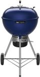 Weber® Master-Touch Series 22" Deep Ocean Blue Freestanding Charcoal Grill-0