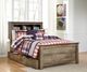 Signature Design by Ashley® Trinell Brown Full Bookcase Storage Bed-2