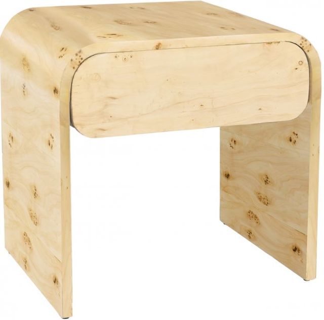 Meridian Furniture Cresthill Nightstand - Natural Burl