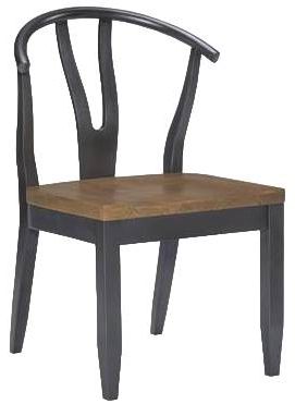 Legacy Classic Beckett 2-Piece Black/Dark Oak Side Chair Set