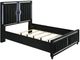 Coaster® Ravenne Black California King Upholstered Panel Bed with LED-0