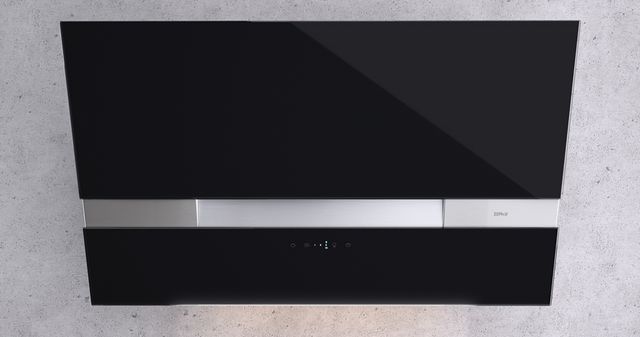 Zephyr ARC Wave 36" Black Glass with Stainless Steel Wall Hood-0