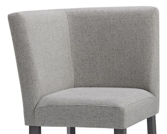 Elements International Seneca Grey Counter Height Dining Corner Bench-1