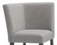 Elements International Seneca Grey Counter Height Dining Corner Bench-1
