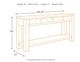Signature Design by Ashley® Gavelston Black Sofa Table-2