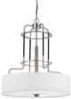 Cal® Lighting & Accessories Transformermetal Brushed Steel/White Chandelier-0
