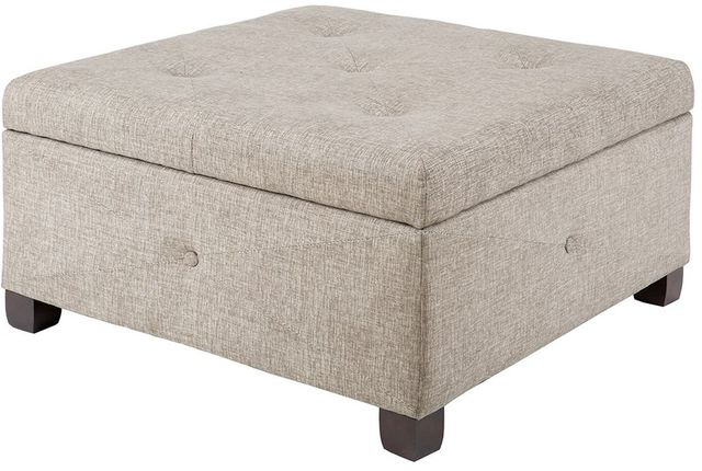 Olliix by Madison Park Sand Aspen Ottoman-0