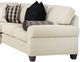 Smith Brothers 5000 3-Piece White Sectional with Pillows-3