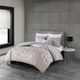 Olliix by N Natori Lilac Full/Queen Sakura Blossom 3 Piece Cotton Sateen Printed Duvet Cover Set-2