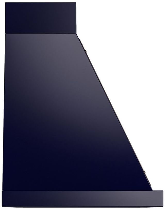 Ilve® Nostalgie II Noblesse 40" Midnight Blue Wall Mounted Range Hood with Burnished Trim-2
