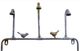 A & B Home Gold/Gray Iron Faucets Wall Decor-1