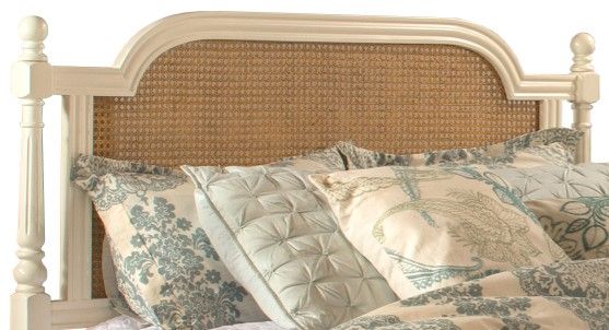 HH2 Home Melanie White King Panel Bed without Frame-1