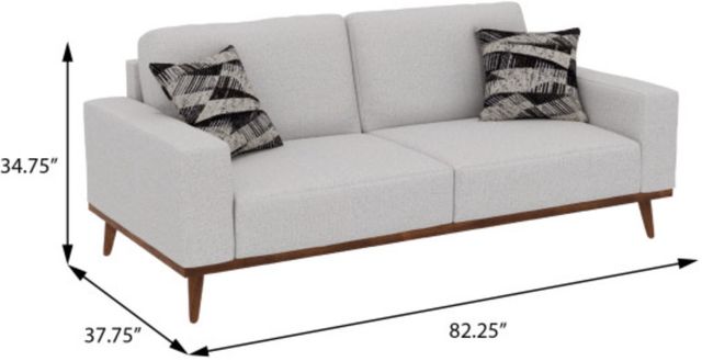 Emerald Home Heath White Sofa-2