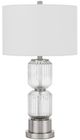 Cal® Lighting & Accessories Bresso Brushed Steel Table Lamp-0