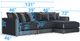 Jackson Furniture Remington 3-Piece Slate Right Arm Facing Sectional and Chaise-5