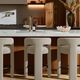 TOV Furniture Malone Taupe Chenille Counter Stool-1