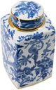 A & B Home Blue/Gold/White Jar-2