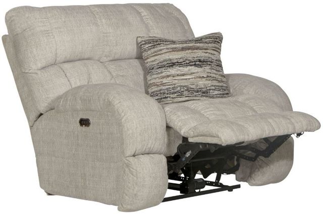 Catnapper® Ashland Buff/Zebra Power Lay Flat Recliner-4