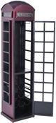 Jofran Inc. Glory Days Red Vintage Telephone Booth Bar-1