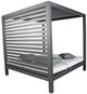 CabanaCoast® Customizable Muse Aluminum Outdoor Cabana Daybed Sling Roof with Black Panel-2