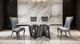 Furniture of America® Basilicata 2-Piece Gray/Silver Dining Chair Set-2
