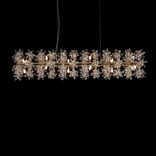 Michael Amini® Bouquet Gold 18-Light Drum Chandelier-2