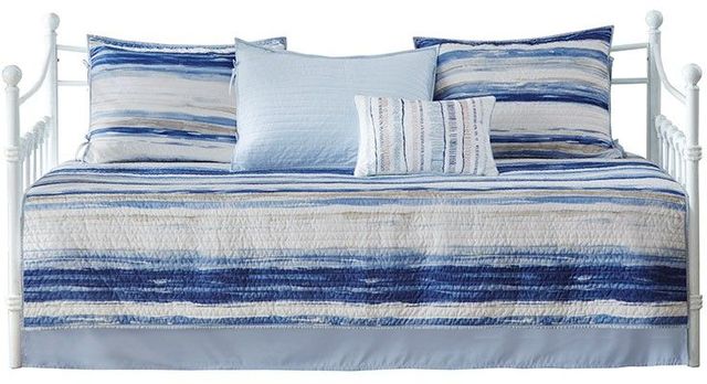 Olliix by Madison Park 6-Piece Blue Marina Reversible Daybed Cover Set-0