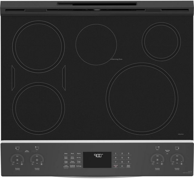 GE Profile™ 30" Fingerprint Resistant Stainless Steel Slide In Induction Range-3
