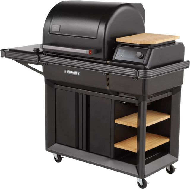 Traeger® Timberline 59" Black Freestanding Wood Pellet Grill-2