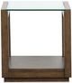 Magnussen Home® Sebastian Cinnamon Rectangular End Table with Glass Top-2