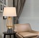 Cal® Lighting & Accessories Hanko Charcoal Grey Table Lamp-2